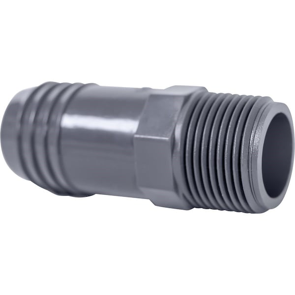 Boshart 1 In. MPT x 1-1/4 In. Insert Reducing Polypropylene Hose Adapter UPPIA-1012 - main